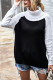 Fashion Casual Solid Split Joint Turtleneck Tops