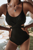 Fashion Sexy Solid Split Joint Swimwears