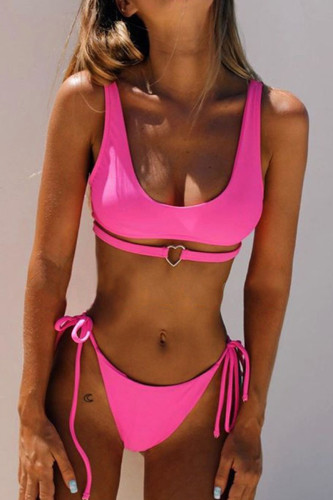 Fashion Sexy Solid Frenulum Swimwears