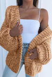 Fashion Casual Solid Split Joint Tops