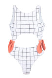 Fashion Simplicity Solid Backless Swimwears