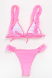 Fashion Sexy Patchwork Frenulum Swimwears