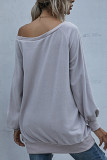 Fashion Street Solid O Neck Tops