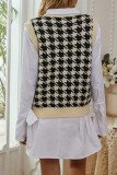 Fashion Casual Geometric Split Joint V Neck Tops