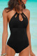Fashion Simplicity Solid Hollowed Out Swimwears