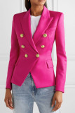 Fashion Street Solid Turn-back Collar Outerwear