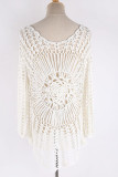 Fashion Vacation Solid Hollowed Out Swimwears Cover Up