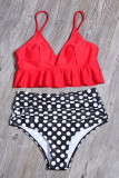 Fashion Sexy Print Split Joint Swimwears