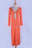 Fashion Vacation Solid Hollowed Out Swimwears Cover Up