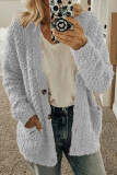 Fashion British Style Solid Split Joint O Neck Outerwear