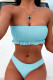 Fashion Simplicity Solid Split Joint Swimwears