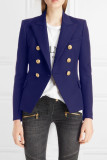 Fashion Street Solid Turn-back Collar Outerwear