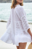 Fashion Vacation Solid Hollowed Out Swimwears