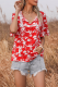 Casual Print Tassel Split Joint Frenulum O Neck T-Shirts