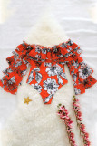 Fashion Vacation Print Split Joint Swimwears