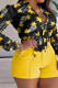 Fashion Street Print Mandarin Collar Tops