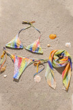 Fashion Sexy Print Frenulum Swimwears