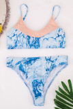 Fashion Sexy Print Split Joint Swimwears