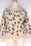 Fashion Casual Print O Neck Tops