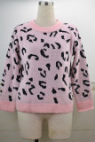 Fashion Casual Print O Neck Tops