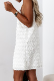 Fashion Casual Solid Split Joint V Neck A Line Dresses