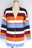 Fashion Street Striped Split Joint Tops