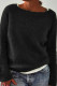 Fashion Casual Solid Split Joint O Neck Tops