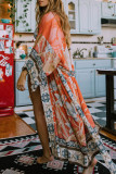 Fashion Vacation Print Split Joint Swimwears Cover Up