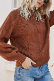 Fashion Street Solid Split Joint O Neck Tops