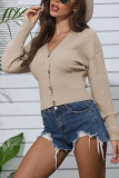 Fashion Street Solid V Neck Tops