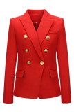 Fashion Street Solid Turn-back Collar Outerwear
