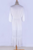Fashion Vacation Solid Split Joint Swimwears Cover Up