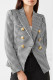 Fashion Street Solid Turn-back Collar Outerwear