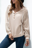 Fashion Casual Solid Split Joint Hooded Collar T-Shirts