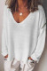 Fashion Street Solid V Neck Tops