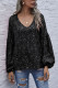 Fashion Casual Print V Neck Tops
