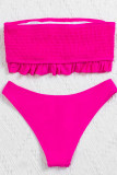 Fashion Simplicity Solid Split Joint Swimwears