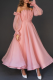 Fashion Elegant Solid Split Joint Fold Strapless Waist Skirt Dresses