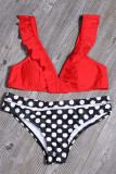 Fashion Sexy Print Split Joint Swimwears