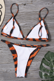 Vacation Print Contrast Swimwears