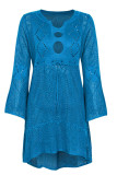 Fashion Vacation Solid Hollowed Out Swimwears Cover Up