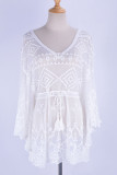 Fashion Vacation Solid See-through Swimwears Cover Up