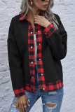 Fashion Casual Solid Split Joint Turndown Collar Outerwear