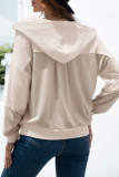 Fashion Casual Solid Split Joint Hooded Collar T-Shirts