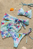 Fashion Sexy Print Frenulum Swimwears