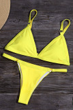 Fashion Sexy Solid Split Joint Swimwears