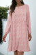 Fashion Casual Leopard Split Joint O Neck A Line Dresses