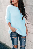 Fashion Street Solid O Neck Tops