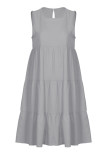 Fashion Casual Solid Split Joint O Neck Princess Dresses