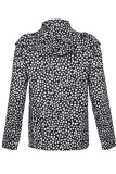 Fashion Casual Polka Dot Split Joint O Neck Tops